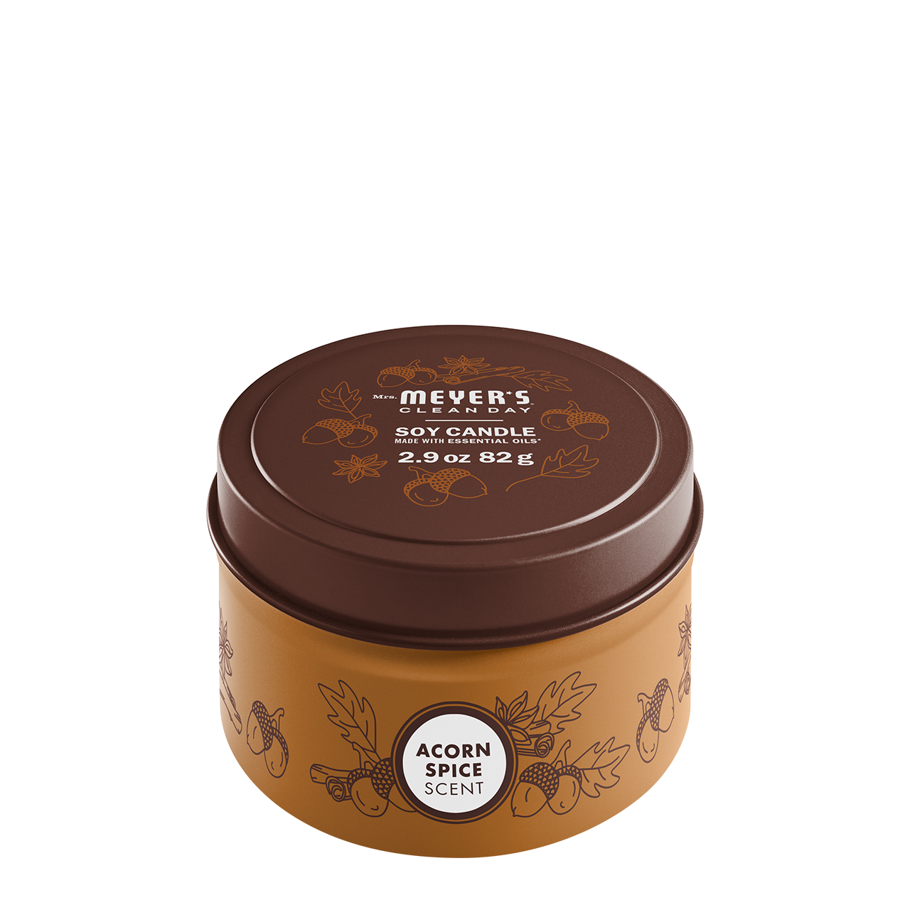 Acorn Spice Tin Candle