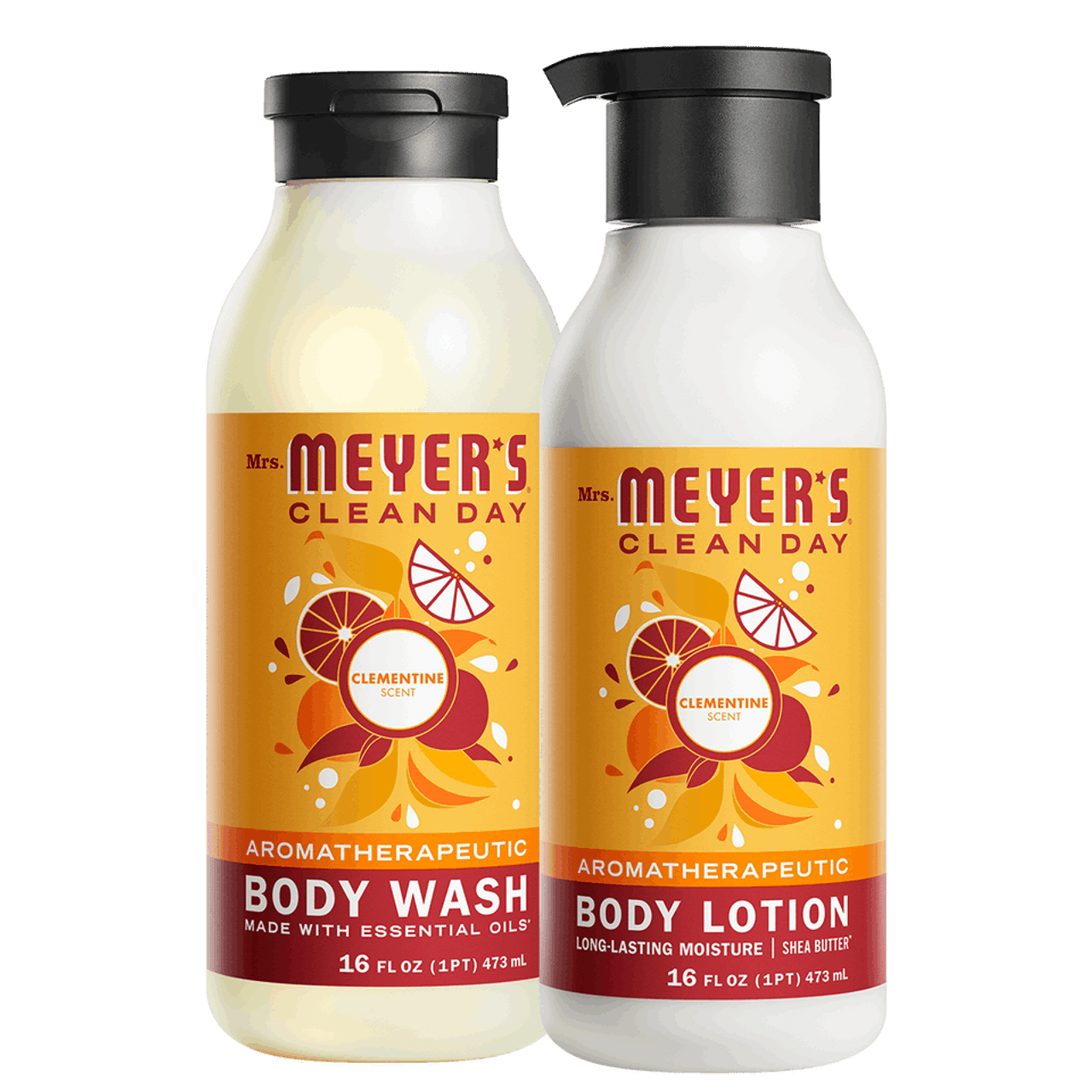 Clementine Body Wash & Body Lotion Set