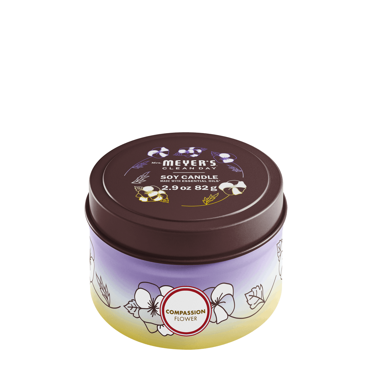 Compassion Flower Tin Candle