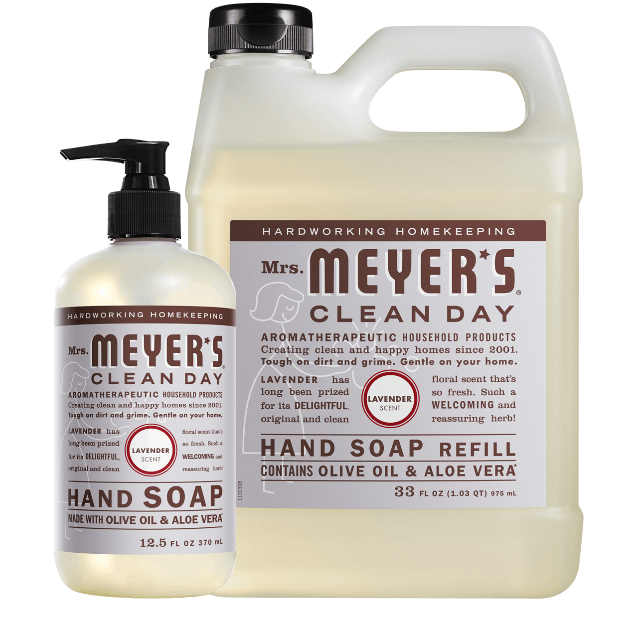 Lavender Liquid Hand Soap & Refill Set